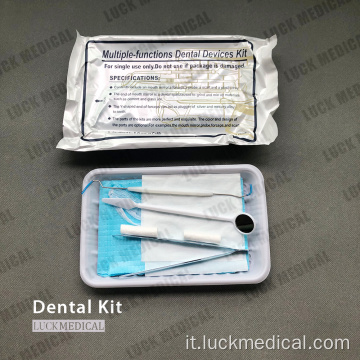 Kit di esame dello strumento dentale usa e getta